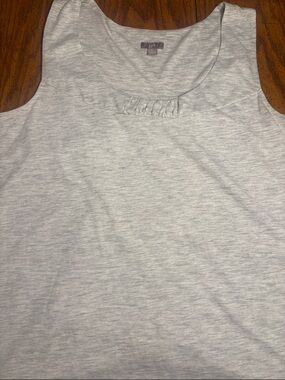 J. Jill Light Gray Lined Tank Top